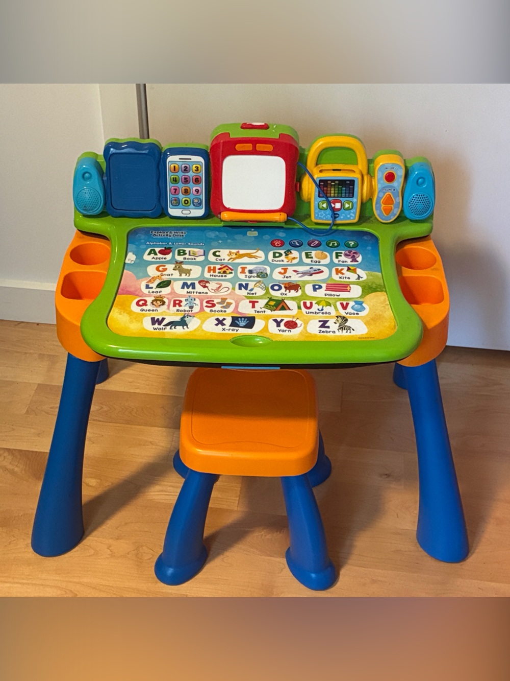Interactive Learning Activity Table in Blue & Green